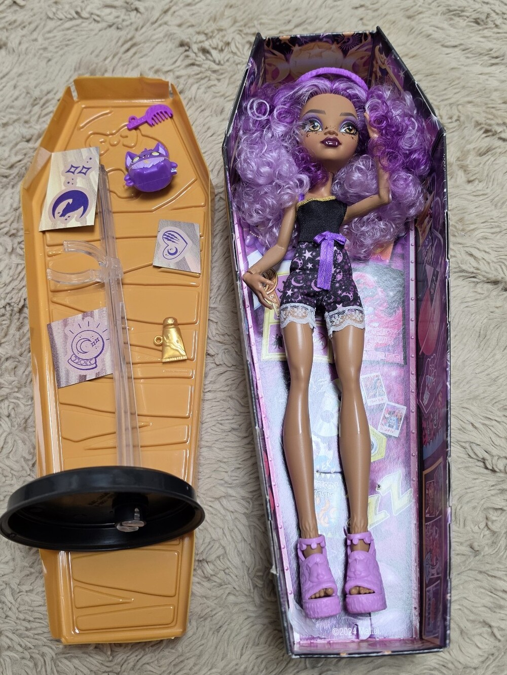 Monster High Doll, G3 Buried Secrets, Clawdeen Wolf With Partial Box And More